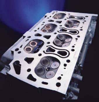 V6/4-valve head showing valves