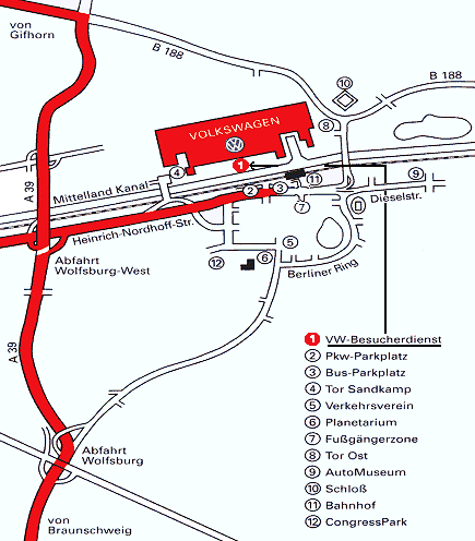 Map of works and surrounds