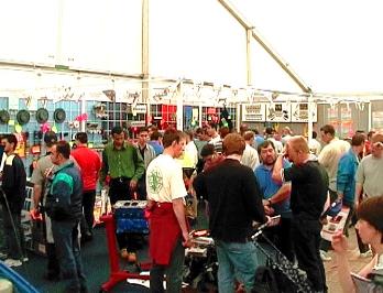 Another view inside the tent